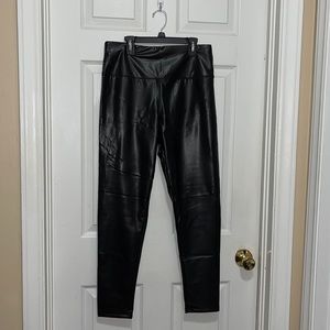 NWT - NY & Co Faux Leather Pocket Leggings